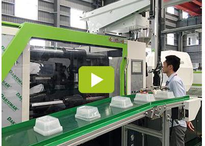 一次性打包盒出产线运行展示